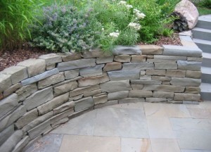 S.E. Mpls Bluestone Wall