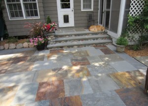 Stone Patio and Step